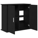 Aquarium Stand Black Oak 81x36x73 cm Engineered Wood 862155