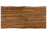 120 x 70 x 75 cm Solid Acacia Wood Natural and Coffee 937491