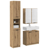 Bathroom Cabinet Set 3 pcs Artisan Oak Engineered Wood 3415883