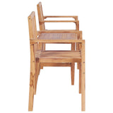 3 Piece Bistro Set Solid Teak 44736