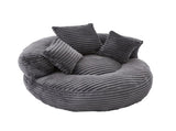 GOMYWAY Bean Bag Chairs for Adults/Kids,Large Bean Bag Chair with 3 Pillows & Armrest, Soft Corduroy W2678P489500