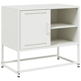 TV Cabinet White 68x39x60.5 cm Steel 846523