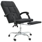 Reclining Office Chair Black Faux Leather 349800