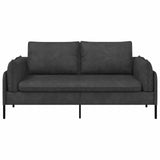 2-Seater Sofa Black 188 x 81 x 89 cm Faux Leather 42048625