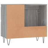 Bathroom Cabinet Grey Sonoma 65x33x60 cm Engineered Wood 831610