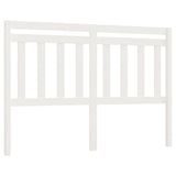 Bed Headboard White 140x4x100 cm Solid Wood Pine 814090