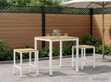 Garden Bar Table White 70 x 68.5 x 105 cm Solid Acacia Wood 901775