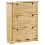 Shoe Cabinet Corona 99x32x124.5 cm Solid Wood Pine 4002786