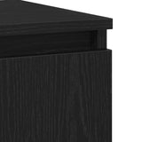Sideboard with Drawer Black Oak 60 x 35 x 70 cm Engineered Wood 862596