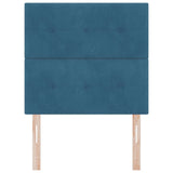 Headboard Wall-mounted with Headboard Dark blue 90 cm Velvet 3337806
