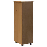 Rolling Cabinet with Drawers MOSS Honey Brown Solid Wood Pine 355894