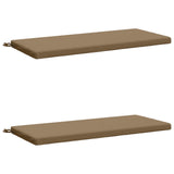 2-Piece Bench Cushions SOEST 2 pcs 100% Polyester Taupe 949365