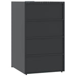 Wheelie Bin Storage for 5 Bins Anthracite 345x79x117 cm Steel 3279985