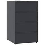 Wheelie Bin Storage for 5 Bins Anthracite 345x79x117 cm Steel 3279985