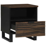 Bedside Cabinet Walnut 40 x 33 x 46 cm Solid Acacia wood 4018014