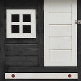 Chicken Cage Grey 170x81x110 cm Solid Pine & Fir Wood 170861