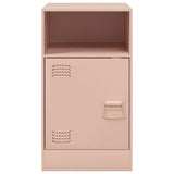 ZNTS Bedside Cabinets 2pcs Pink 34.5x39x62 cm Steel 841766