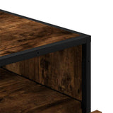 Drawer Cabinet Smoked Oak 70x41x70 cm Engineered Wood 849086