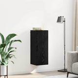 Wall Mounted Cabinet Black Oak 34.5 x 34 x 90 cm 882609