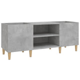 Record Cabinet Concrete Grey 121x38x48 cm Engineered Wood 831929