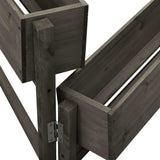 Garden Folding Planter Grey 60x14x75 cm Solid Firwood 314841