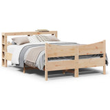 Bed Frame with Headboard 120x200 cm Solid Wood Pine 3306306