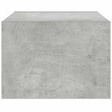 TV Cabinet with LED Lights Concrete Grey 75x35.5x25 cm 860232