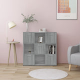 Book Cabinet Grey Sonoma 90x30x90 cm Engineered Wood 815550