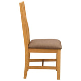 Dining Chair 2 pcs Solid Oak Wood Grey 45 x 54 x 100 cm 42039158