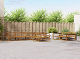 Outdoor Sofa Set 7 pcs Natural Solid Acacia Wood 3367217