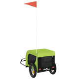 Pet Bike Trailer Green and Black Oxford Fabric and Iron 93997