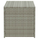 Garden Storage Box Poly Rattan 100x50x50 cm Grey 46473