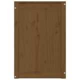 Laundry Box Honey Brown 44x44x66 cm Solid Wood Pine 823567