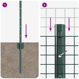 Fence and Post Green 0.4 x 50 m Steel 3336501