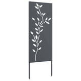 Garden Privacy Screen Anthracite 50 x 140 cm Cold-rolled steel 876324