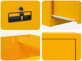 File Cabinet with Drawer Mustard Yellow 45.5 x 42 x 74.5 cm 891613