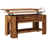 Coffee Table Old Wood 101x49x52 cm Engineered Wood 856926