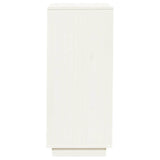 Shoe Cabinet White 35x35x80 cm Solid Wood Pine 813536
