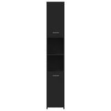 Bathroom Cabinet Black 30x30x183.5 cm Engineered Wood 802598