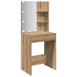 Dressing Table with LED Artisan Oak 60x40x140 cm 857000