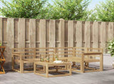 Outdoor Sofa Set 5 pcs White 59 x 59 x 37 cm Solid Acacia Wood 3387583