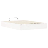 Ottoman Bed Frame with Storage White 150 x 200 cm 3418790
