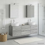 Bathroom Furniture Set 5 pcs Grey Sonoma 3406876