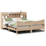 ZNTS Bed Frame without Mattress 180x200 cm Super King Solid Wood Pine 3323368