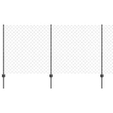 Fence and Post Grey 1.2 x 25 m Steel 3336281