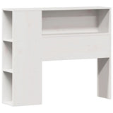 Bookcase Bed without Mattress White 100x200cm Solid Wood Pine 3322454