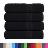 Bath Towels "FROGN" 4 pcs Black 100x150 cm 360 gsm 136957