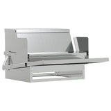 Chicken Treadle Feeder Silver 50 x 40 x 29 cm Galvanised Steel 874701
