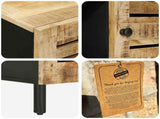 Storage Cabinets Natural 90 x 33 x 75 cm Solid Mango Wood 4018872