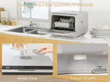 Tabletop Dishwasher, Mini Countertop Dishwasher with 4 Place Settings, 6 Programs, 6L Water Tank, T3398P343497